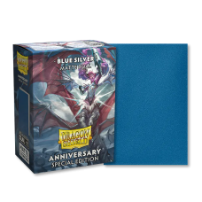 Dragon Shield 100 - Standard Deck Protector Sleeves - Dual Matte - Special Edition - Blue Silver - AT-15064