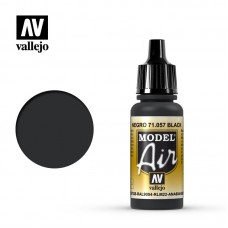 Acrylicos Vallejo - 71057 - Model Air - Black - 17 ml.