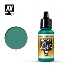 Acrylicos Vallejo - 71331 - Model Air - Cockpit Emerald Green "Faded" - 17 ml.