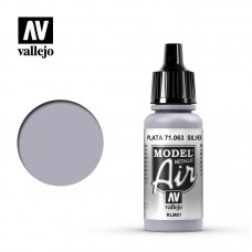 Acrylicos Vallejo - 71063 - Model Air - Silver RLM01 - 17 ml.
