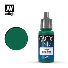 Acrylicos Vallejo - 72090 - Game Color - Black Green Ink - 17 ml.