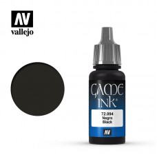 Acrylicos Vallejo - 72094 - Game Color - Negro Black - 17 ml.