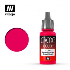 Acrylicos Vallejo - 72106 - Game Color - Scarlett Blood - 17 ml.