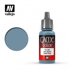 Acrylicos Vallejo - 72102 - Game Color - Steel Grey - 17 ml.
