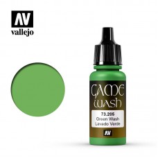 Acrylicos Vallejo - 73205 - Game Color - Green Wash - 17 ml.