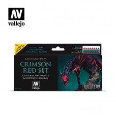 Acrylicos Vallejo - 74103 - Pro Nocturna - Crimson Red Set (8) - 17 ml.