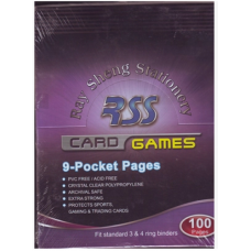 RSS 9 pocket Binder Pages (牌)100 pages