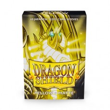 Dragon Shield 60 - Deck Protector Sleeves - Japanese size Matte Yellow - AT-11114