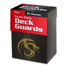 BCW - 80 Boxed Deck Guard - Matte - Red -1-DGM80-RED