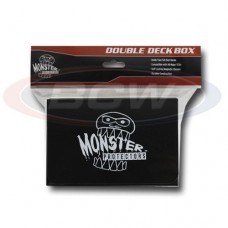 BCW - Monster Protectors Double Deck Box - Matte Black - MB-DD-MBK