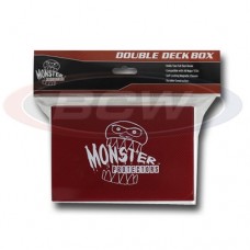 BCW - Monster Protectors Double Deck Box - Matte Red - MB-DD-MRD
