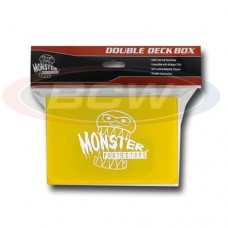 BCW - Monster Protectors Double Deck Box - Matte Yellow - MB-DD-YLW
