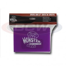 BCW - Monster Protectors Double Deck Box - Matte Purple - MB-DD-MPU