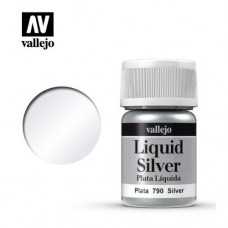 Acrylicos Vallejo - 70790 - Liquid Gold - Silver (Alcohol Based) - 35 ml.