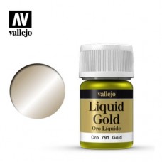 Acrylicos Vallejo - 70791 - Liquid Gold - Gold (Alcohol Based) - 35 ml.