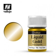 Acrylicos Vallejo - 70794 - Liquid Gold - Red Gold (Alcohol Based) - 35 ml.