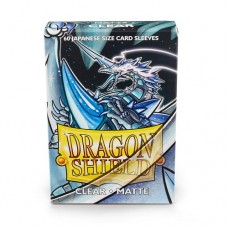 Dragon Shield 60 - Deck Protector Sleeves - Japanese size Matte Clear (Kakush) - AT-11101
