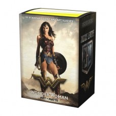 Dragon Shield 100 - Standard Deck Protector Sleeves - Art Matte - Justice League - Wonder Woman - AT-16016