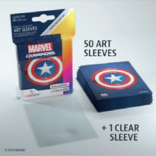 Gamegenic - Marvel Champions 50+1 - Matte Art Sleeves - Captain America - GGS10096ML