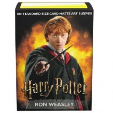 Dragon Shield 100 - Standard Deck Protector Sleeves - Art Matte - Wizarding World - Ron Weasley - AT-16021