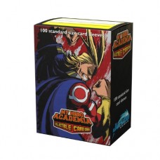 Dragon Shield 100 - Standard Deck Protector Sleeves - Art Matte - My Hero Academia - All Might Flex - AT-16022