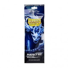 Dragon Shield 100 - Japanese size Perfect Fit Sealable Deck Protector Sleeves - Clear Yama - AT-13251