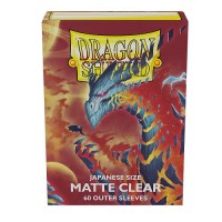 Dragon Shield 60 - Deck Protector Sleeves - Japanese size Outer Layer Matte Clear (Cosmere) - AT-13352