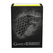 Dragon Shield 100 - Standard Deck Protector Sleeves - Brushed Art Matte - Game of Thrones - House Stark - AT-16029