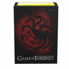 Dragon Shield 100 - Standard Deck Protector Sleeves - Brushed Art Matte - Game of Thrones - House Targaryen - AT-16031
