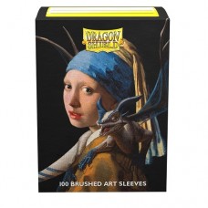 Dragon Shield 100 - Standard Deck Protector Sleeves - Brushed Art Matte - Girl with a Pearl Earring - AT-12058