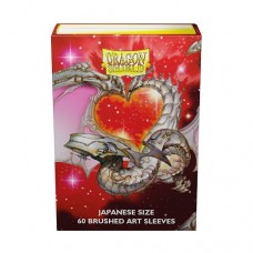 Dragon Shield 60 - Deck Protector Sleeves - Japanese Size Brushed Art Matte - Valentine Dragon 2022 - AT-12607
