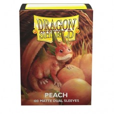 Dragon Shield 100 - Standard Deck Protector Sleeves - Dual Matte - Peach(Piip) - AT-15053