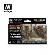 Acrylicos Vallejo - 70206 - Model Color - WWII German Infantry Set (6) - 17 ml.