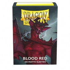 Dragon Shield 100 - Standard Deck Protector Sleeves - Matte Blood Red (Simurag) - AT-11050