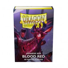 Dragon Shield 60 - Deck Protector Sleeves - Japanese size Matte Blood Red (Juusouken) - AT-11150