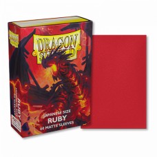 Dragon Shield 60 - Deck Protector Sleeves - Japanese size Matte - Ruby (Geledar) - AT-11137