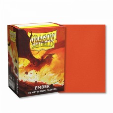 Dragon Shield 100 - Standard Deck Protector Sleeves - Dual Matte - Ember (Alaric, Revolution Kindler) - AT-15054