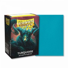 Dragon Shield 100 - Standard Deck Protector Sleeves - Matte Turquoise (Atebeck) - AT-11055