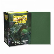 Dragon Shield 100 - Standard Deck Protector Sleeves - Matte Forest Green - AT-11056
