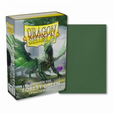 Dragon Shield 60 - Deck Protector Sleeves - Japanese size Matte Forest Green - AT-11156