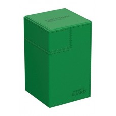 Ultimate Guard 100+ Xenoskin Flip n Tray Deck Case Box - Monocolor Green - UGD011230