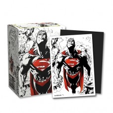 Dragon Shield 100 - Standard Deck Protector Sleeves - Dual Matte Art - Superman Core (Red/White Variant) - AT-16076