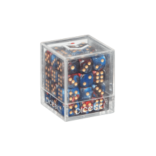 DICESKI - Gemini - 12mm D6 Red & Blue (36 Dice) - DSI00020