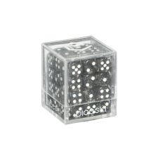 DICESKI - Chameleon - 12mm D6 Black Translucent (36 Dice) - DSI00048