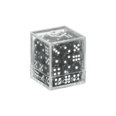 DICESKI - Translucent - 12mm D6 Black (36 Dice) - DSI00008