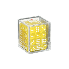 DICESKI - Translucent - 12mm D6 Yellow (36 Dice) - DSI00005