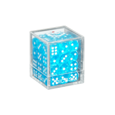 DICESKI - Translucent - 12mm D6 Teal (36 Dice) - DSI00006