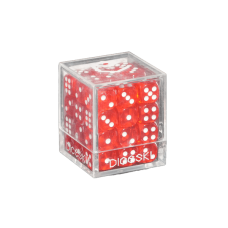 DICESKI DICESKI - Translucent - 12mm D6 Red (36 Dice) - DSI00001