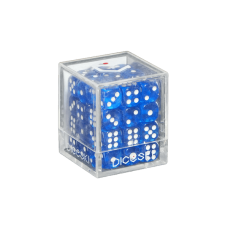 DICESKI - Translucent - 12mm D6 Blue (36 Dice) - DSI00002